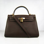 Hermes Kelly 32cm Togo Leather 6108 Dark Coffee Golden