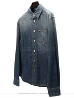 Bottega Veneta Washed denim basic shirt 1005hv