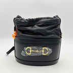 Gucci 1955 Horsebit Drawstring Bucket Bag - Black Crossbody Bags, Handbags 2505092219