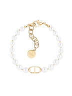 30 Montaine White Pearl Bracelet Gold Dior