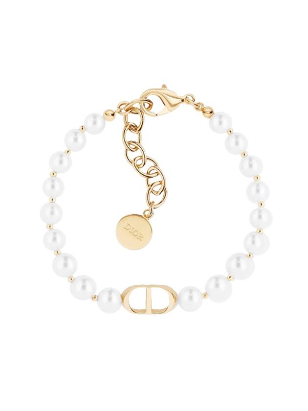 30 Montaine White Pearl Bracelet Gold Dior