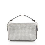 Fendi Nubuck Crystal Mini Baguette