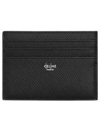 CELINE Grained Calfskin Large Card Wallet Black