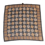 FENDI Zucca Scarf Silk Brown Blackac1750