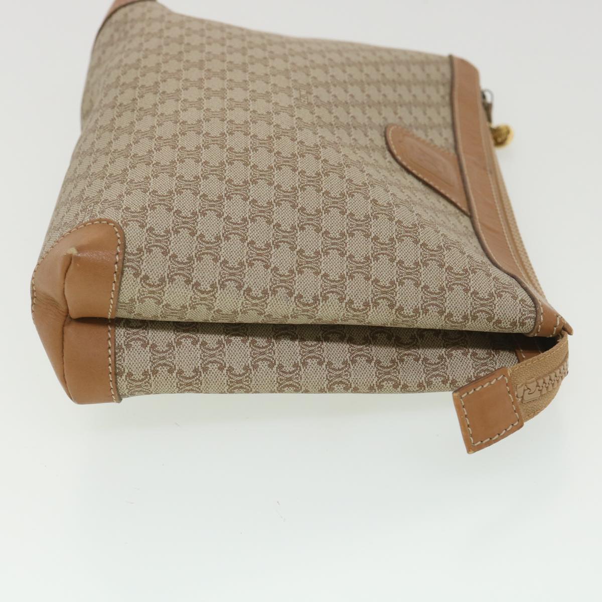 CELINE Macadam Canvas Clutch Bag Beige  ac1845