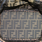 FENDI Zucca Canvas Vanity Cosmetic Pouch Brownac2172