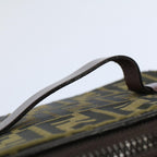FENDI Zucca Canvas Vanity Cosmetic Pouch Brownac2172