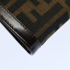 FENDI Zucca Canvas Agenda Day Planner Cover Brownac2173