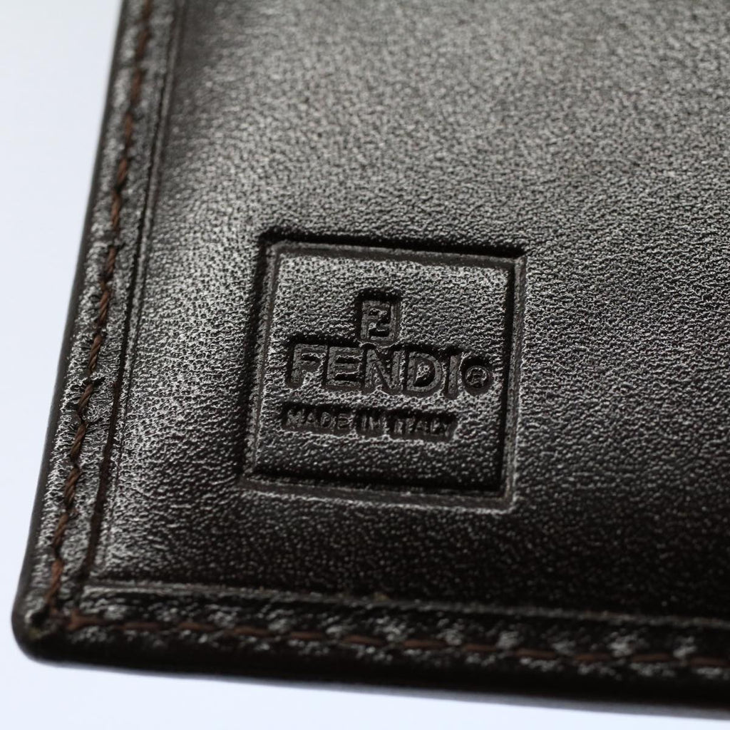 FENDI Zucca Canvas Agenda Day Planner Cover Brownac2173