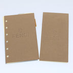 FENDI Zucca Canvas Agenda Day Planner Cover Brownac2173