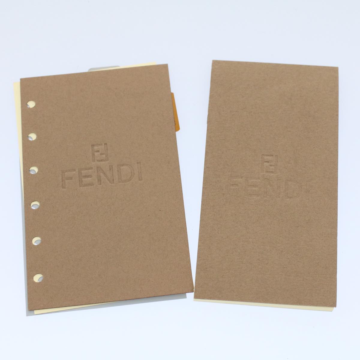 FENDI Zucca Canvas Agenda Day Planner Cover Brownac2173