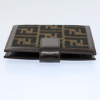 FENDI Zucca Canvas Agenda Day Planner Cover Brownac2173