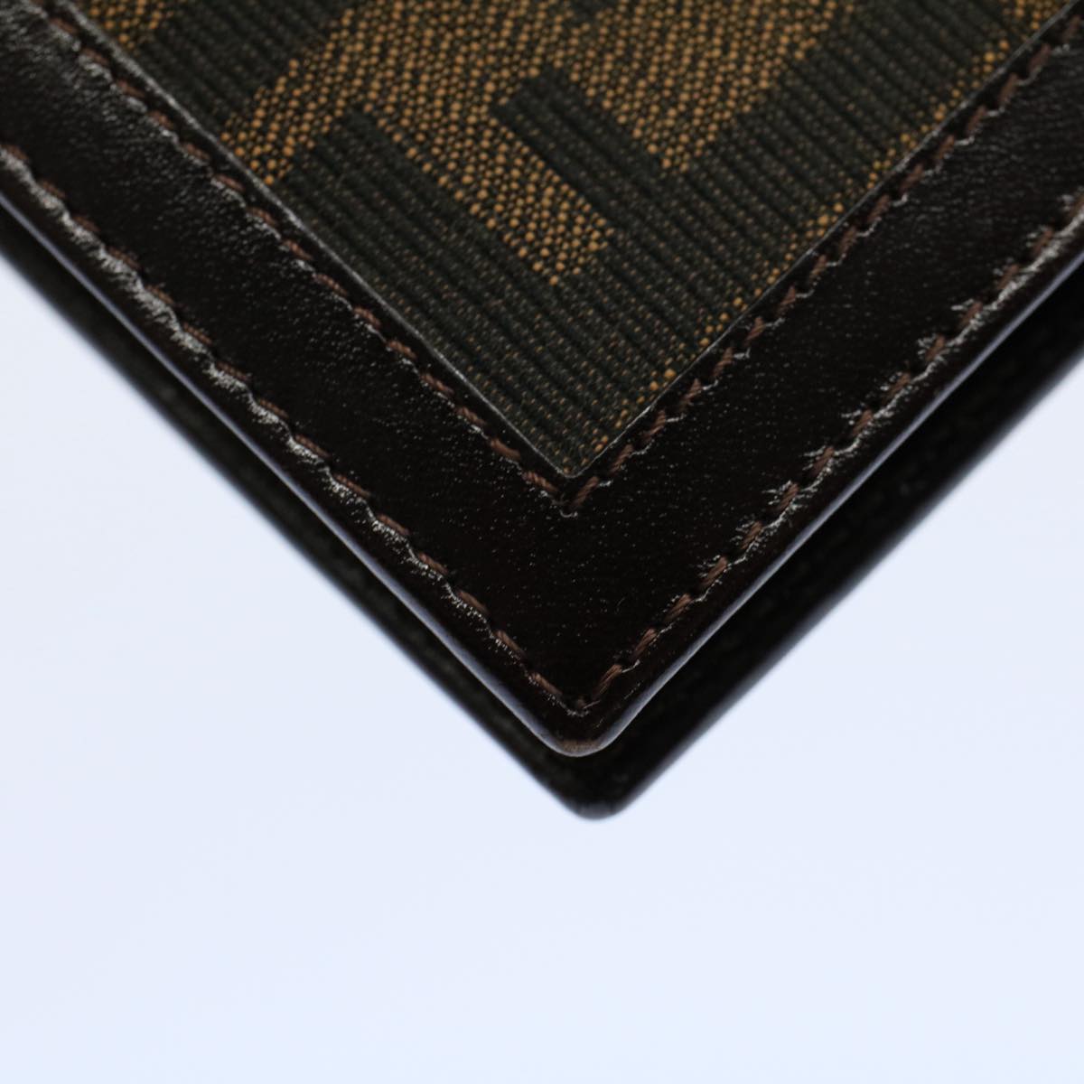 FENDI Zucca Canvas Agenda Day Planner Cover Brownac2173