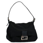FENDI Mamma Baguette Shoulder Bag Nylon Blackac2413