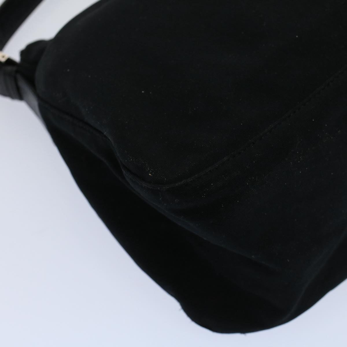 FENDI Mamma Baguette Shoulder Bag Nylon Blackac2413