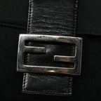 FENDI Mamma Baguette Shoulder Bag Nylon Blackac2413