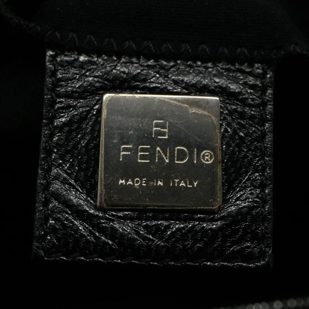 FENDI Mamma Baguette Shoulder Bag Nylon Blackac2413