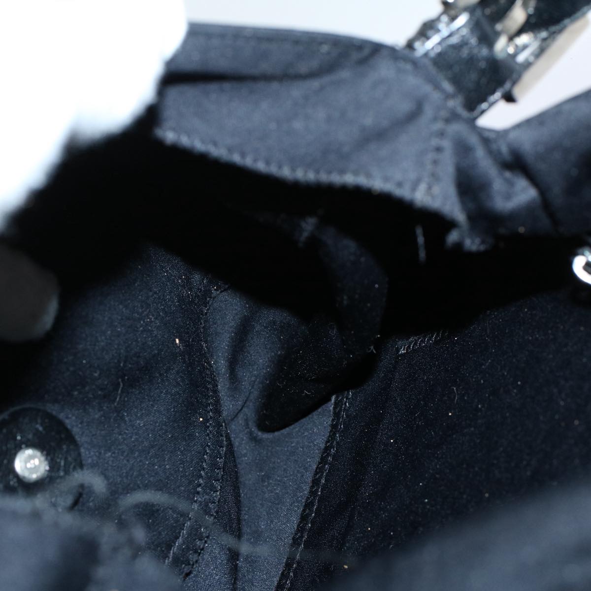 FENDI Mamma Baguette Shoulder Bag Nylon Blackac2413