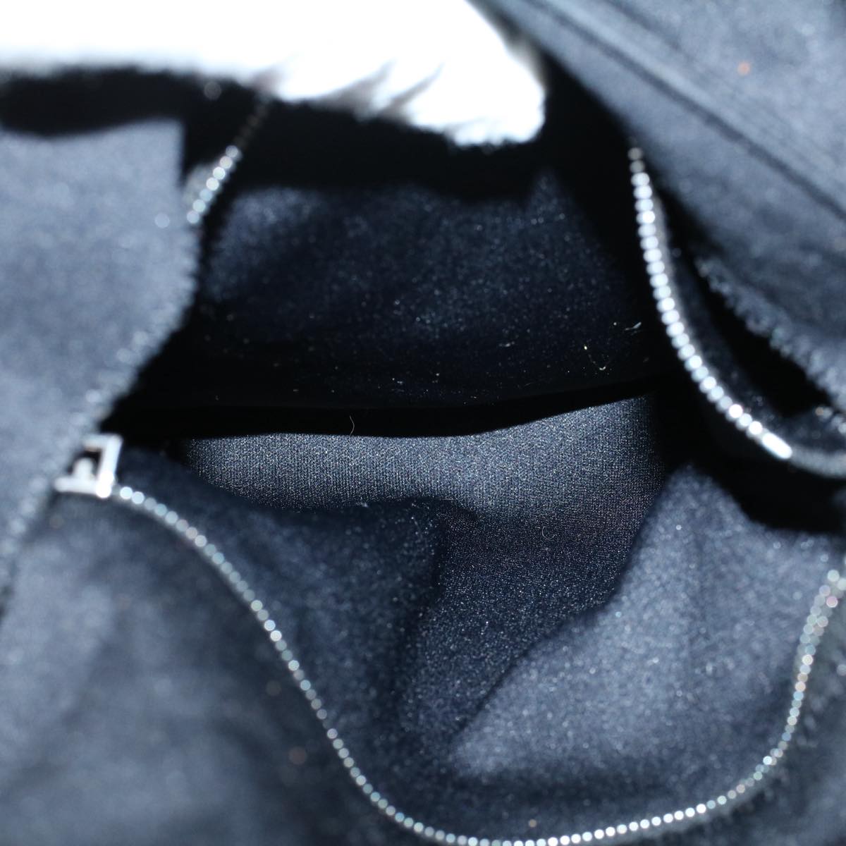 FENDI Mamma Baguette Shoulder Bag Nylon Blackac2413