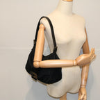 FENDI Mamma Baguette Shoulder Bag Nylon Blackac2413