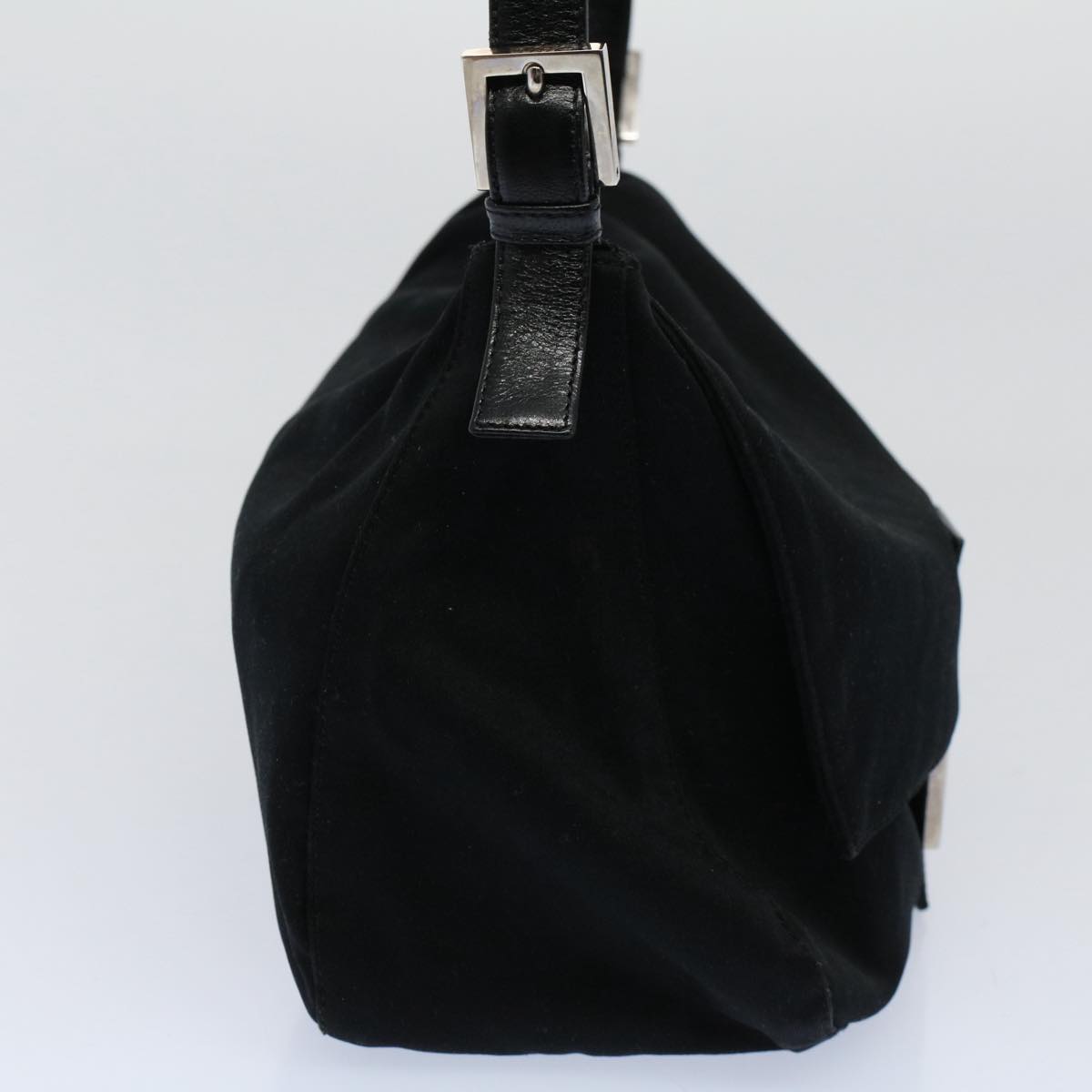 FENDI Mamma Baguette Shoulder Bag Nylon Blackac2413