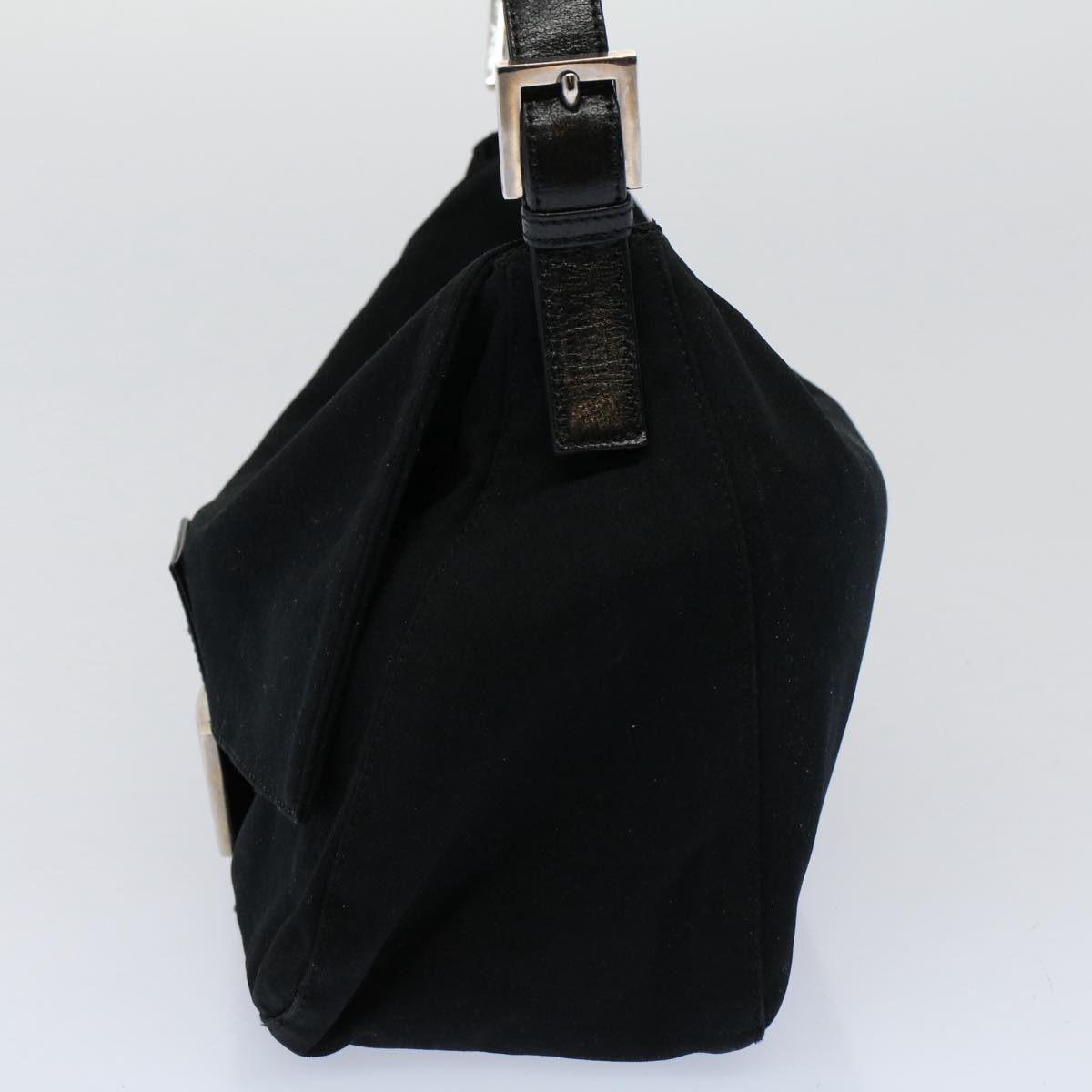 FENDI Mamma Baguette Shoulder Bag Nylon Blackac2413