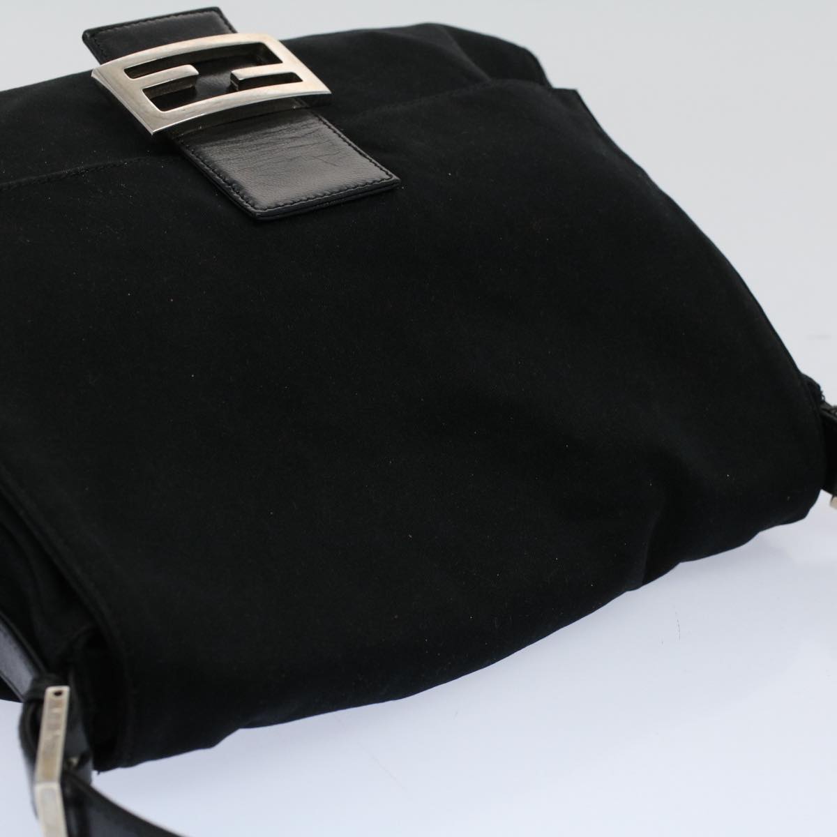 FENDI Mamma Baguette Shoulder Bag Nylon Blackac2413