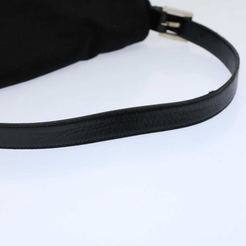 FENDI Mamma Baguette Shoulder Bag Nylon Blackac2413