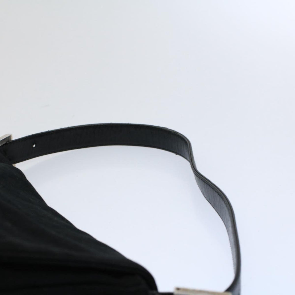 FENDI Mamma Baguette Shoulder Bag Nylon Blackac2413