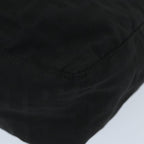 FENDI Zucca Canvas Tote Bag Nylon Leather Blackac2414