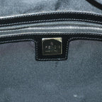 FENDI Zucca Canvas Tote Bag Nylon Leather Blackac2414