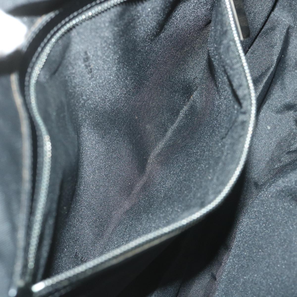 FENDI Zucca Canvas Tote Bag Nylon Leather Blackac2414