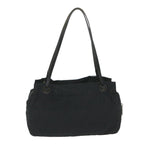 FENDI Zucca Canvas Tote Bag Nylon Leather Blackac2414