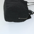 FENDI Zucca Canvas Tote Bag Nylon Leather Blackac2414