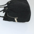 FENDI Zucca Canvas Tote Bag Nylon Leather Blackac2414