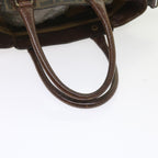 FENDI Zucca Canvas Shoulder Bag Black Brownac2439