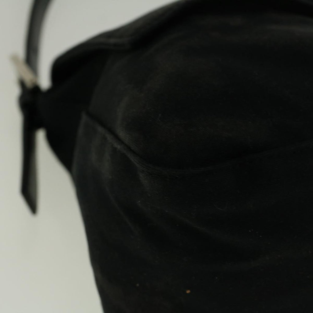 FENDI Mamma Baguette Shoulder Bag Nylon Blackac2482