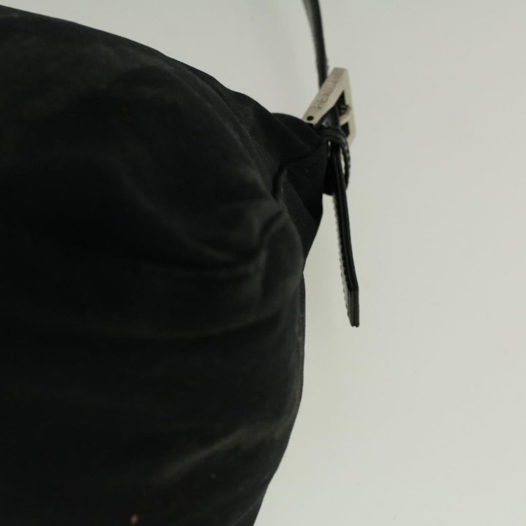 FENDI Mamma Baguette Shoulder Bag Nylon Blackac2482