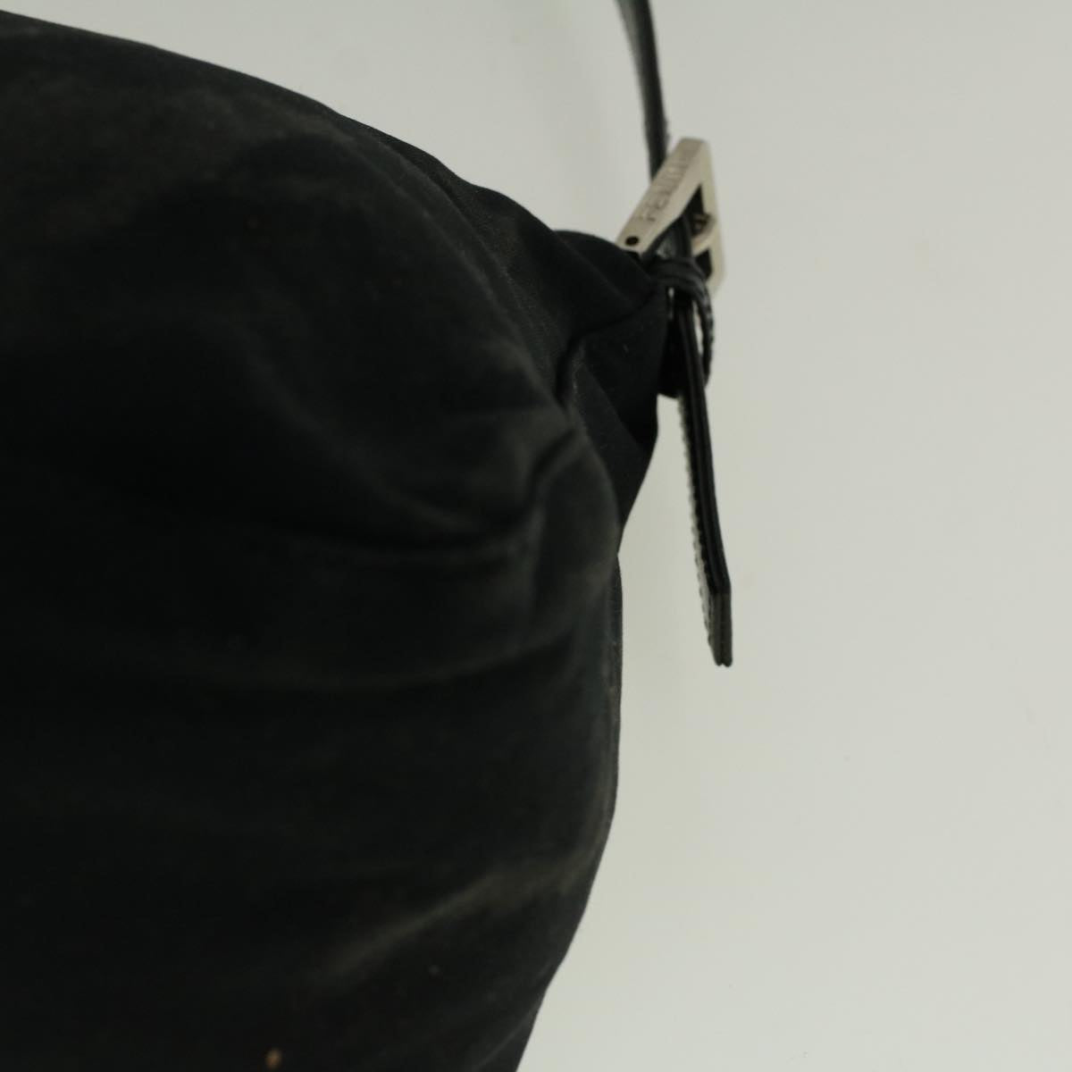 FENDI Mamma Baguette Shoulder Bag Nylon Blackac2482