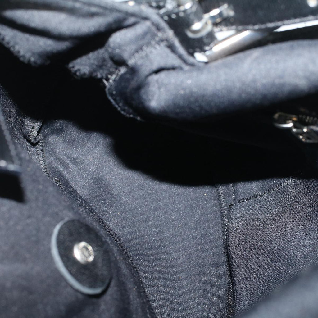 FENDI Mamma Baguette Shoulder Bag Nylon Blackac2482