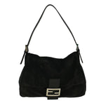 FENDI Mamma Baguette Shoulder Bag Nylon Blackac2482