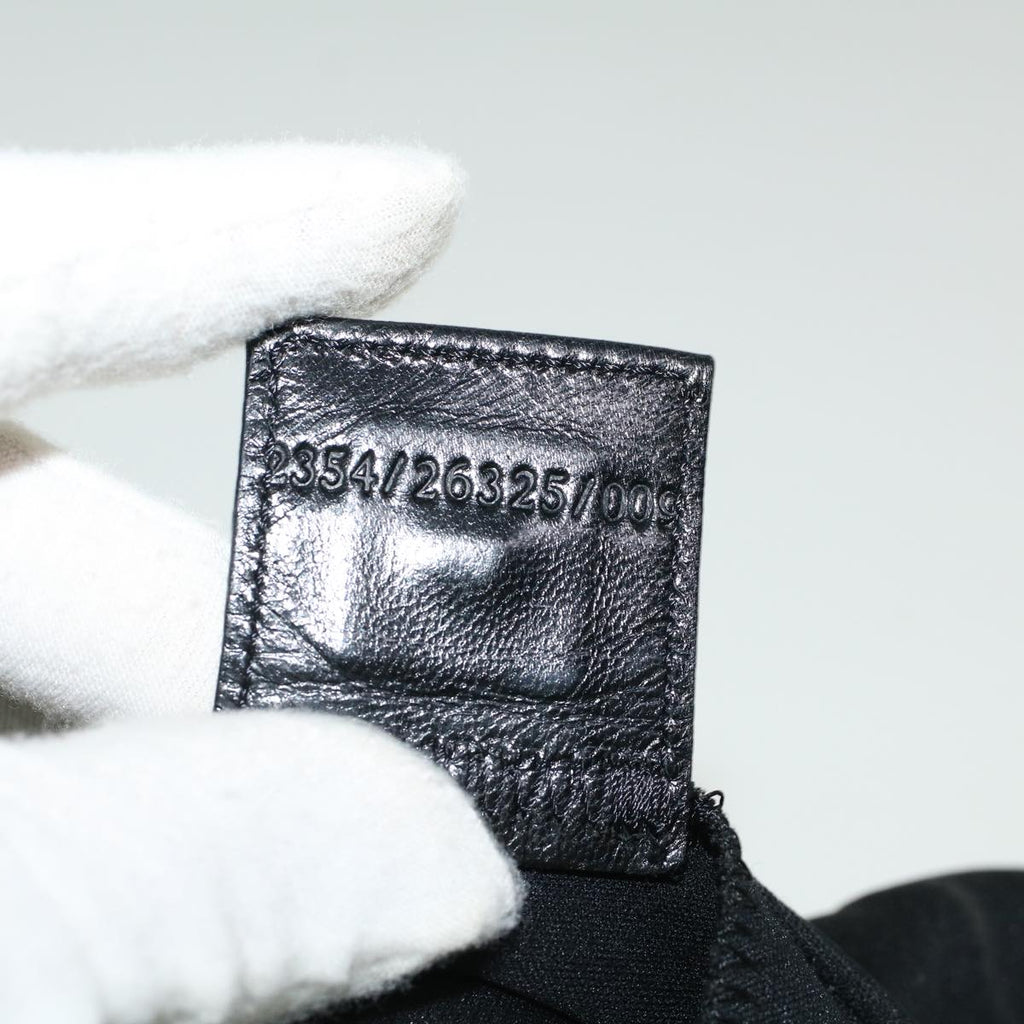 FENDI Mamma Baguette Shoulder Bag Nylon Blackac2482