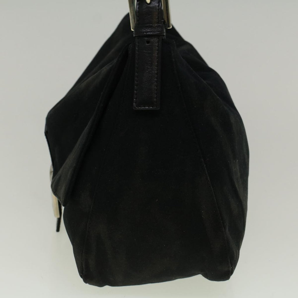 FENDI Mamma Baguette Shoulder Bag Nylon Blackac2482