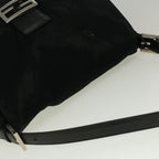 FENDI Mamma Baguette Shoulder Bag Nylon Blackac2482