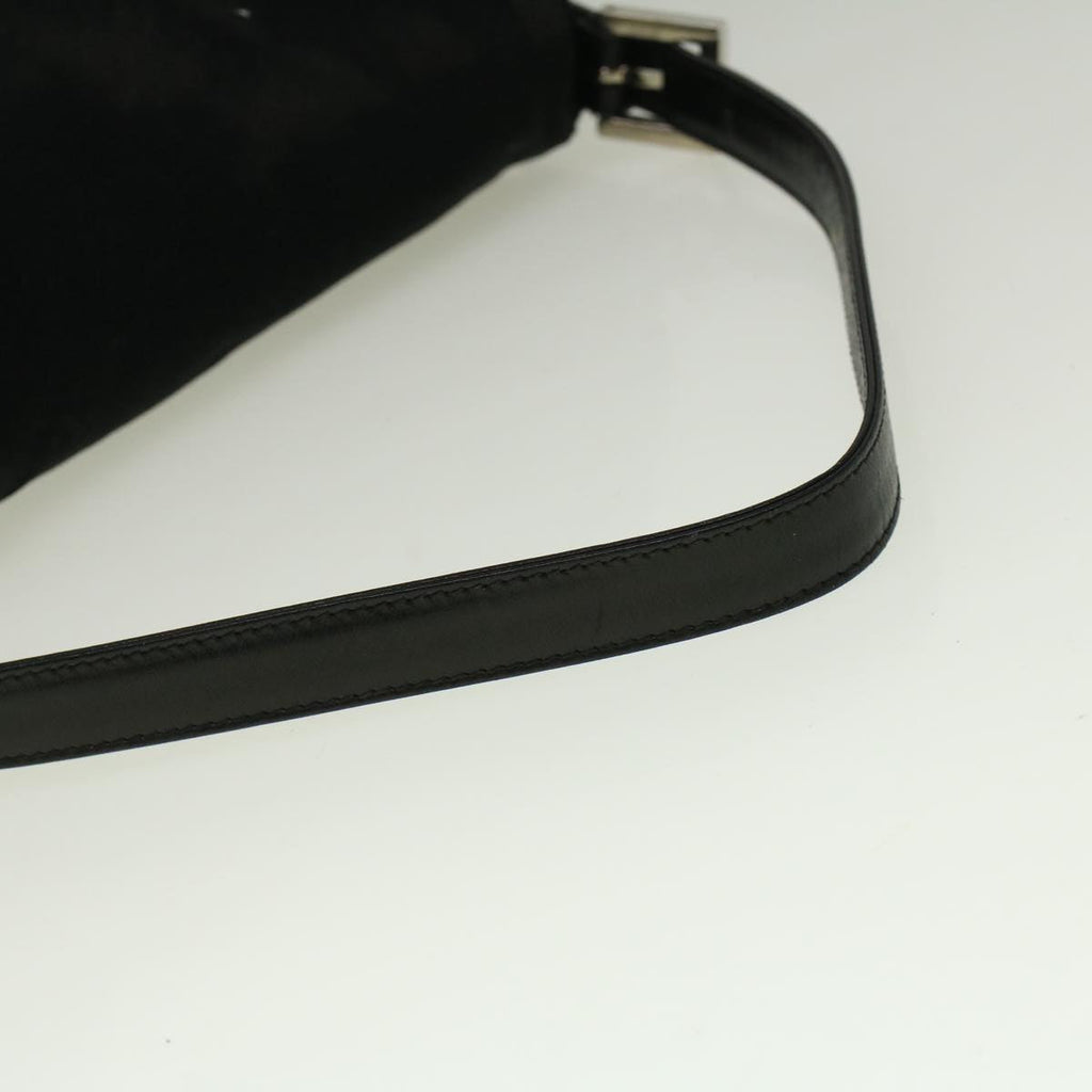 FENDI Mamma Baguette Shoulder Bag Nylon Blackac2482