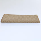 CELINE Macadam Canvas Wallet PVC Leather Brown Auth ac2490