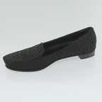 FENDI Zucchino Canvas loafers shoes Blackac2503