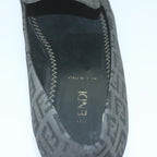 FENDI Zucchino Canvas loafers shoes Blackac2503