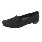 FENDI Zucchino Canvas loafers shoes Blackac2503