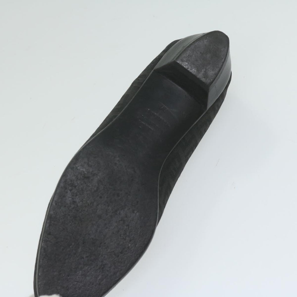 FENDI Zucchino Canvas loafers shoes Blackac2503